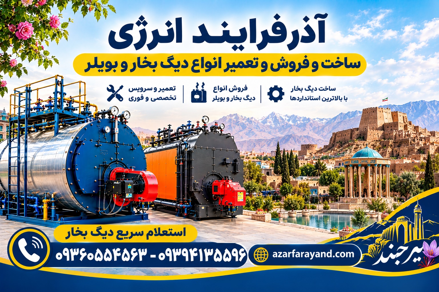 دیگ بخار صنعتی در بیرجند